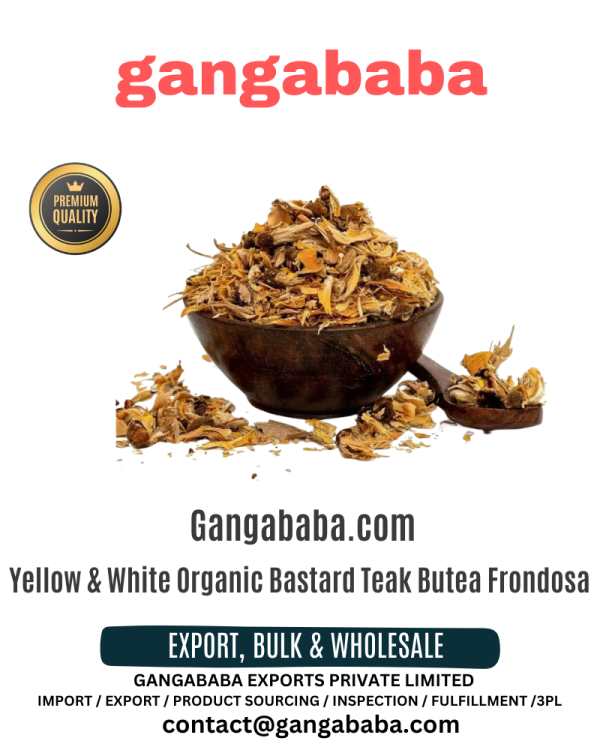 Yellow & White Organic Bastard Teak Butea Frondosa-Exporters in India