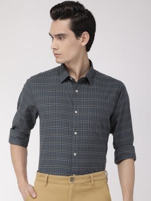 Regular Wear Cotton Raymond Men's Checked Shirt-Exporters in India