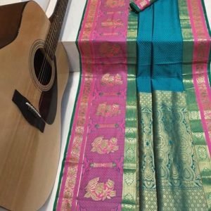 Party Wear Soft Kanchipuram Silk Weaving Saree Exporters in India