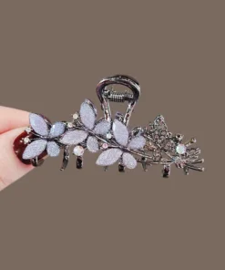 Fairy Rhinestone Resin Butterfly Hair Clip Hair Claw High-end