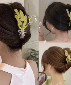 Korean Wheat Ears Hair Claws Hairpins For Women - Metal